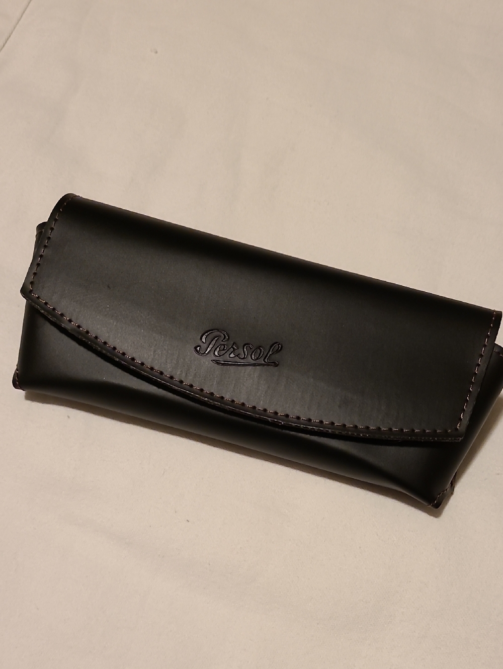 Persol Semi Soft Faux Black Sunglasses Eyeglasses Case (Case Only)